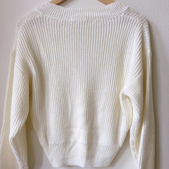 Cable knit sweater NWTS cream small Hearts and Saints - Picture 5 of 6